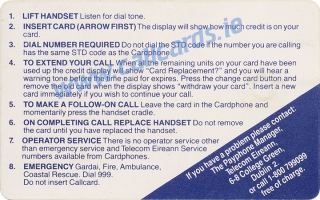 EC Presidency 50u Callcard (back) EC Presidency 50u Callcard (back)