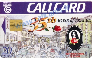 Rose of Tralee 1993 Callcard (front) Rose of Tralee 1993 Callcard (front)