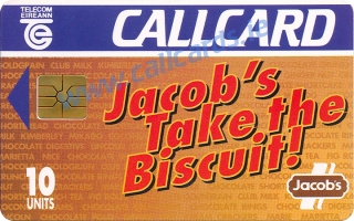 Jacobs take the biscuit! Callcard (front) Jacobs take the biscuit! Callcard (front)