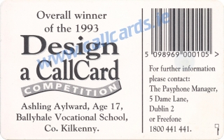 Design a Callcard 1993 Callcard (back) Design a Callcard 1993 Callcard (back)
