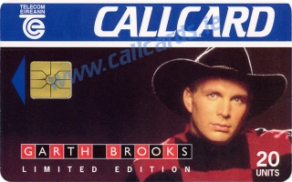 Garth Brooks Callcard (front) Garth Brooks Callcard (front)