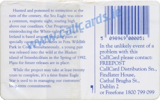 Eagle Star Callcard (back) Eagle Star Callcard (back)