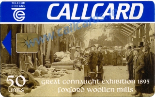 The Great Connaught Exhibition 1895 at Foxford Woollen Mills Callcard (front) The Great Connaught Exhibition 1895 at Foxford Woollen Mills Callcard (front)
