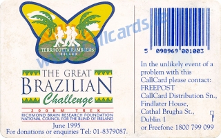 Brazilian Challenge Callcard (back) Brazilian Challenge Callcard (back)