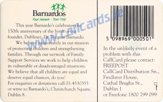 Barnardos Callcard (back) Barnardos Callcard (back)