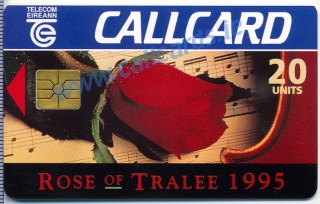 Rose of Tralee 1995 Callcard (front) Rose of Tralee 1995 Callcard (front)