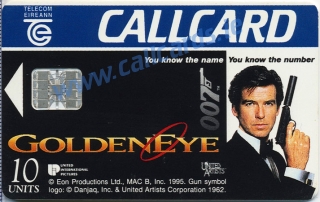 James Bond "GoldenEye" Callcard (front) James Bond "GoldenEye" Callcard (front)