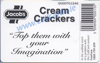 Jacobs Cream Crackers Callcard (back) Jacobs Cream Crackers Callcard (back)