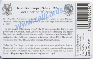 Irish Air Corps Callcard (back) Irish Air Corps Callcard (back)