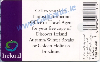 Bord Failte Callcard (back) Bord Failte Callcard (back)