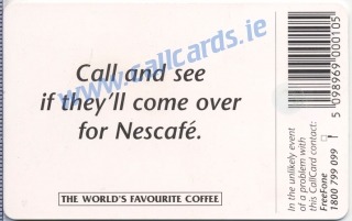 Nescafe Coffee Callcard (back) Nescafe Coffee Callcard (back)