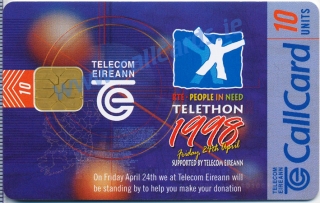 Telethon People in Need 1998 Callcard (front) Telethon People in Need 1998 Callcard (front)