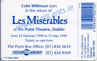 Les Miserables Callcard (back) Les Miserables Callcard (back)