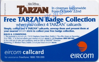 Disney's Tarzan Kantor & Turk Callcard (back) Disney's Tarzan Kantor & Turk Callcard (back)