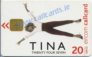 Tina Turner Twenty Four Seven Callcard (front) Tina Turner Twenty Four Seven Callcard (front)
