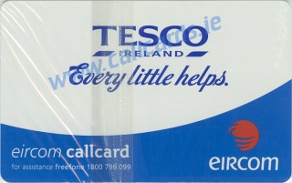 Tesco Ireland Callcard (back) Tesco Ireland Callcard (back)
