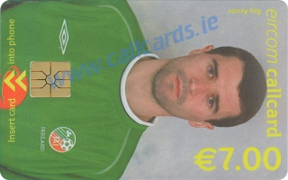 Roy Keane World Cup 2002 Callcard (front) Roy Keane World Cup 2002 Callcard (front)
